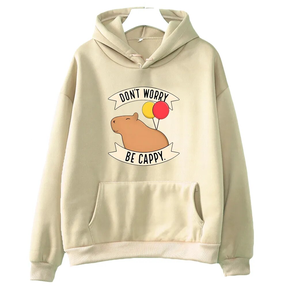 Capybara Hoodie, Don't Worry, Be Capy